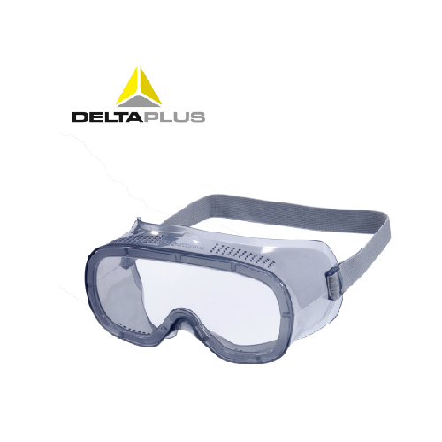 代尔塔 101125 防护 劳保 PC护目镜 透明防化眼镜 通风 防飞溅