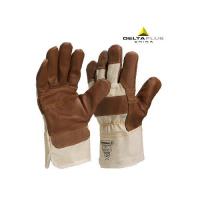 代尔塔 204605 耐磨防护手套、牛皮手套、机械手套、劳保手套