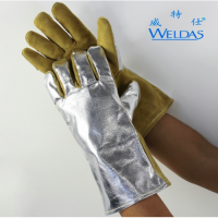威特仕电焊手套 10-2385 反光铝箔隔热耐高温焊接焊割劳保手套